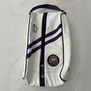New York State Troopers PBA Signal 30 Police White Purple Golf Shoes Bag New